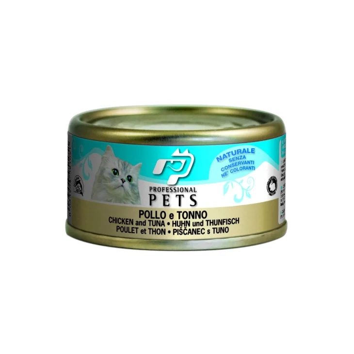 Professional Pets Pollo e Tonno Cibo umido per gatti 70 g