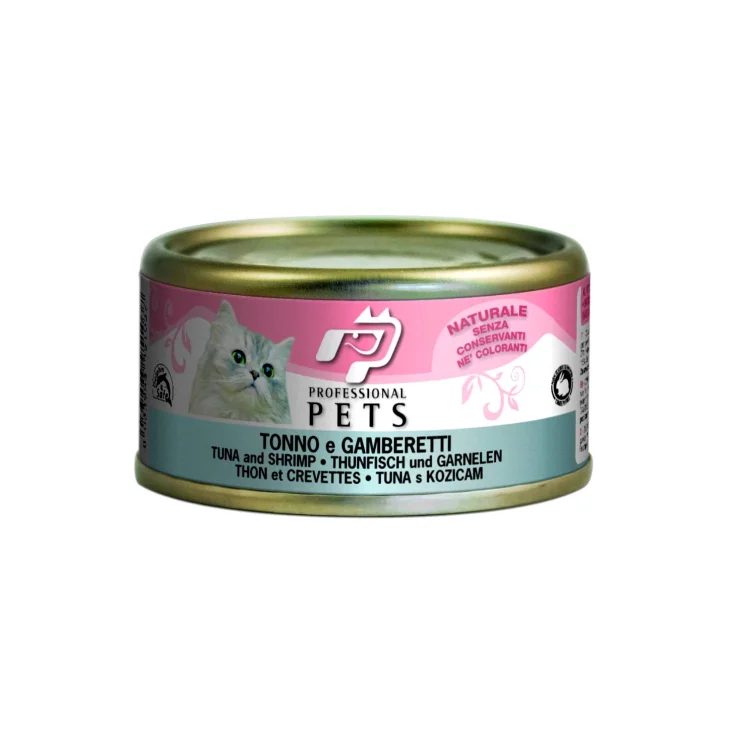 Professional Pets Cibo umido per gatti Tonno e Gamberetti 70 g