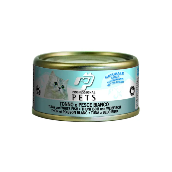 Professional Pets Cibo umido per gatti Tonno e Pesce Bianco 70 g