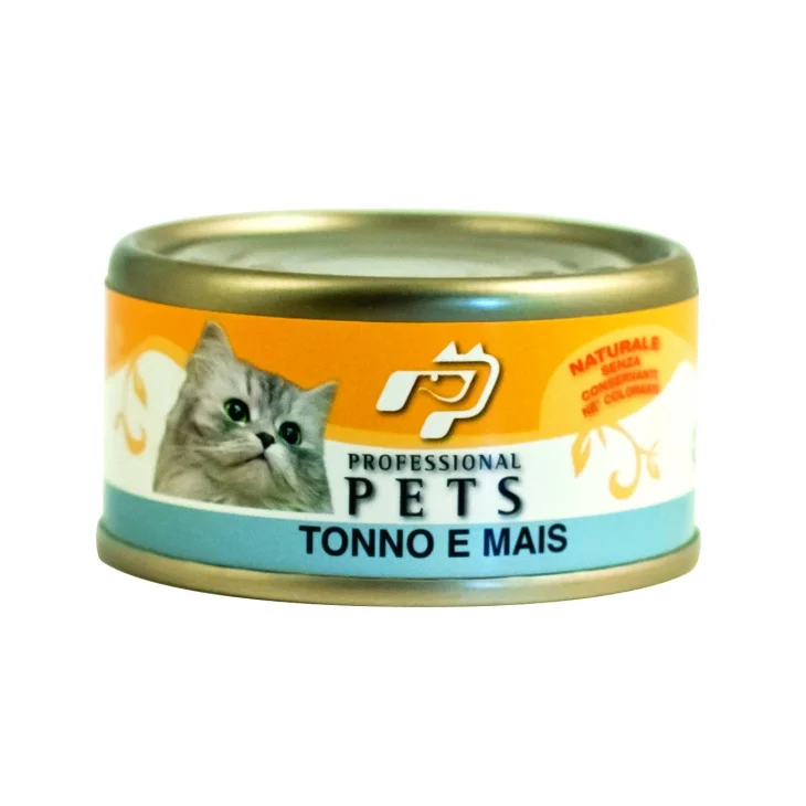 Professional Pets Cibo umido per gatti Tonno e Mais 70 g