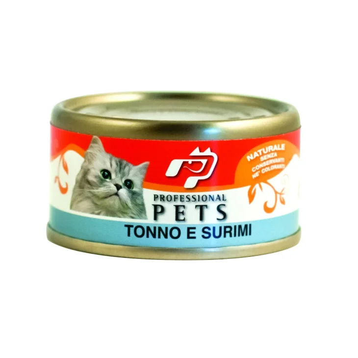 Professional Pets Cibo umido per gatti Tonno e Surimi 70 g