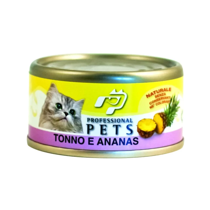 Professional Pets Cibo umido per gatti Tonno e Ananas 70 g