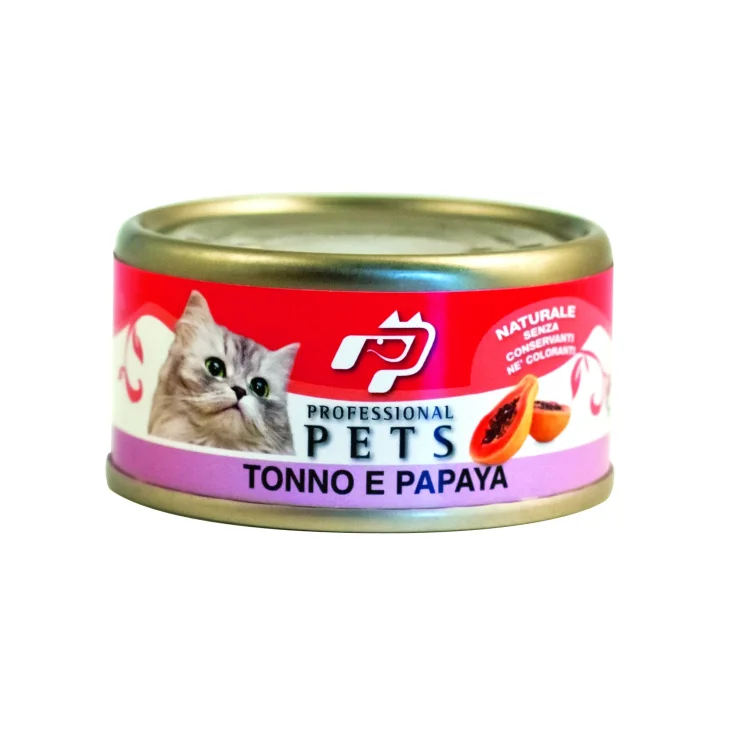 Professional Pets Cibo umido per gatti Tonno e Papaya 70 g