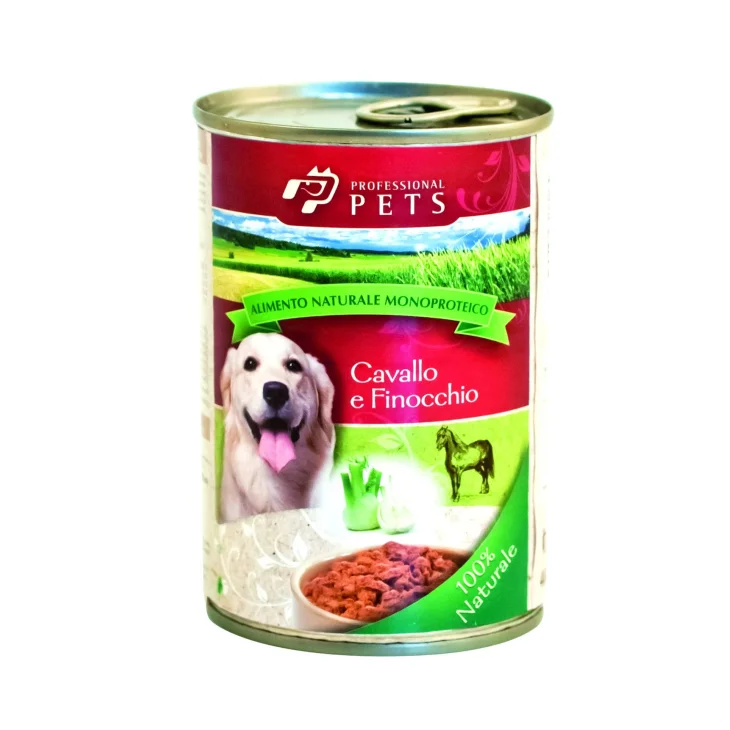Professional Pets Cavallo e Finocchio Cibo Umido per Cani