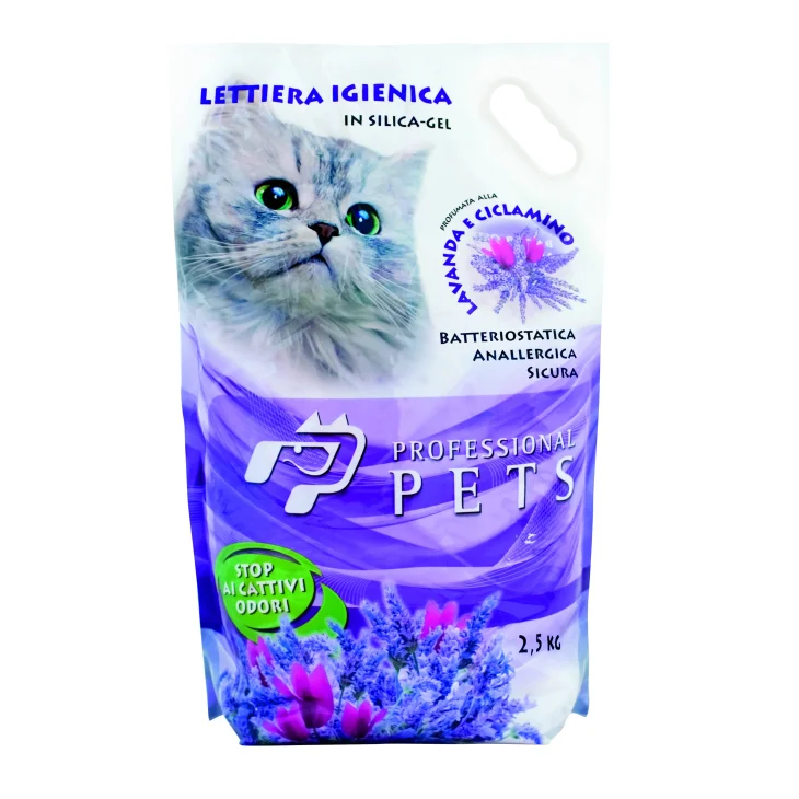 Professional Pets Lettiera in Silice alla Lavanda e Ciclamino