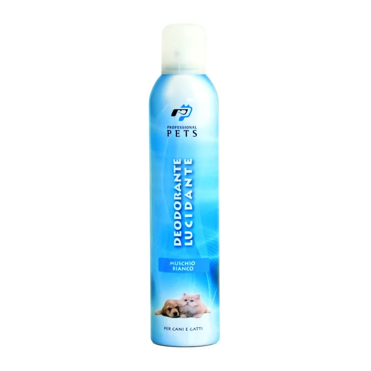 Professional Pets Deodorante lucidante per Cani e Gatti al Muschio Bianco 40 ml