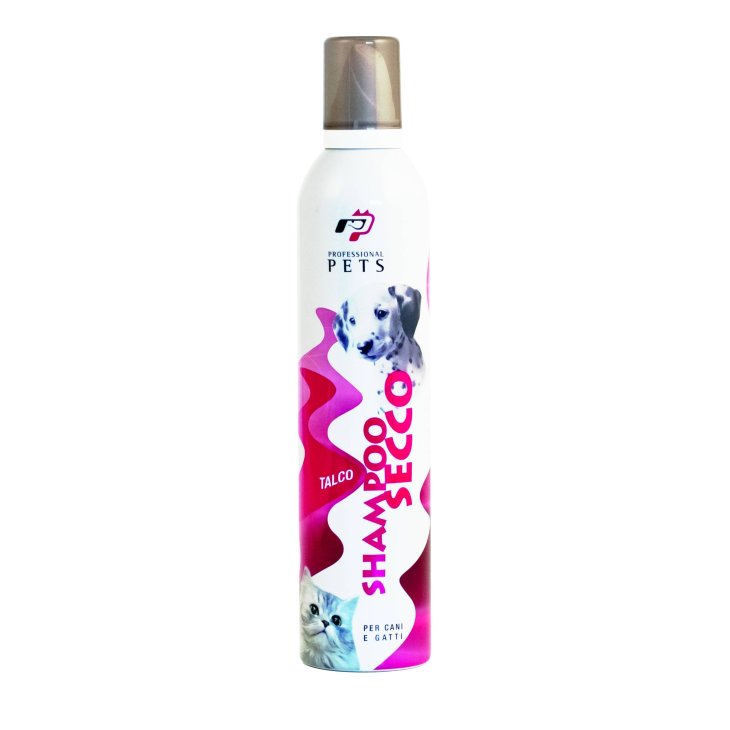 Professional Pets Mousse Shampoo Secco per Cani e Gatti al Talco 400 ml