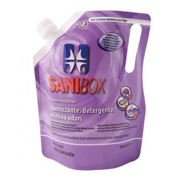 Professional Pets Sanibox Detergente igienizzante per gli Ambienti di Cani Gatti e Altri Animali domestici 1000 ml