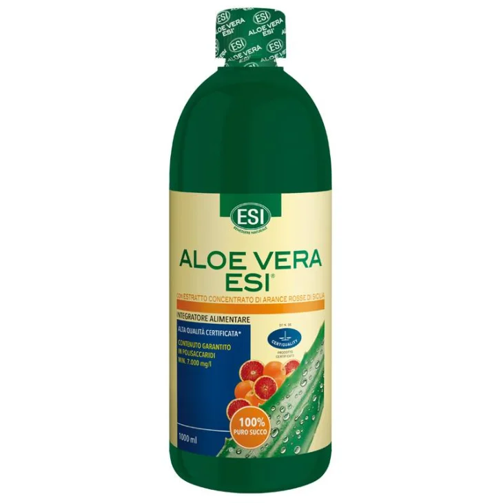 Esi Aloe Vera Succo con Arancia Rossa Antiossidante 1 L