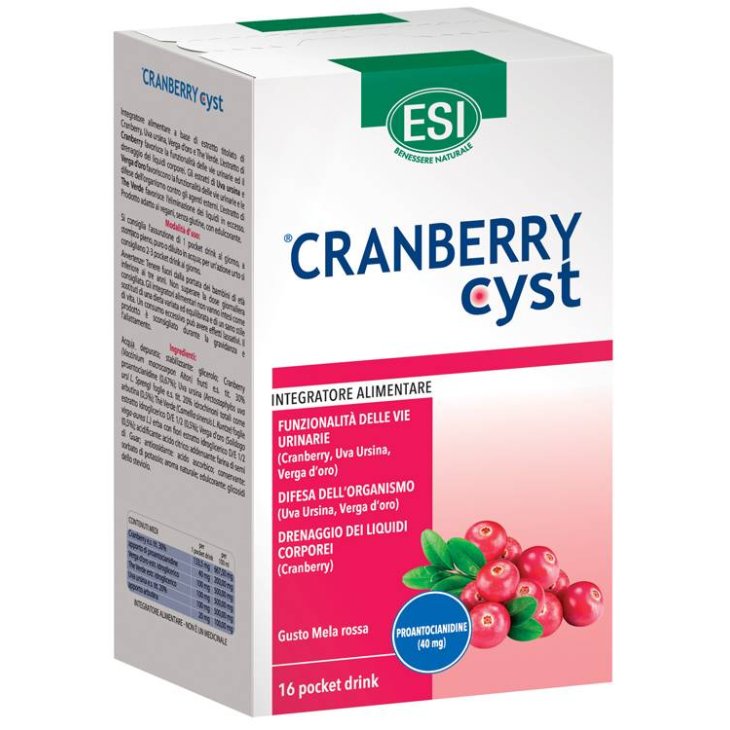 Esi Cranberry Cyst Pocket Drink Integratore Vie Urinarie