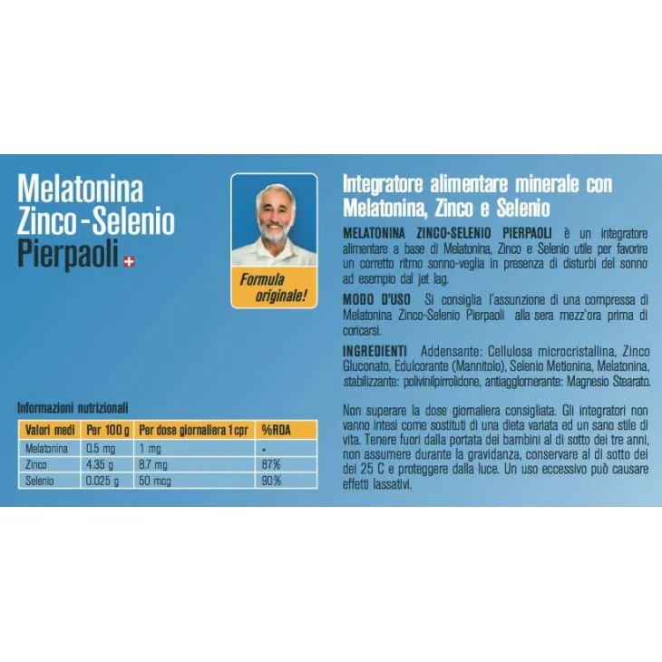 Dr. Pierpaoli Integratore Melatonina Zinco Selenio