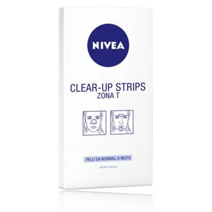 Nivea Clear-Up Strips Zona T Cerotti Viso
