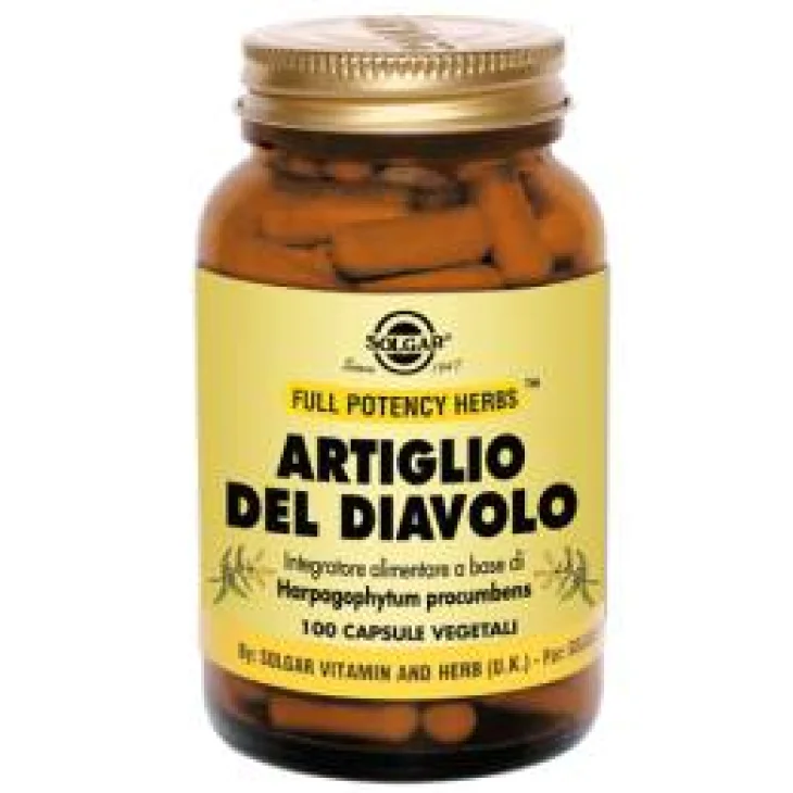 Solgar Artiglio del Diavolo Integratore per Dolori Articolari 100 capsule
