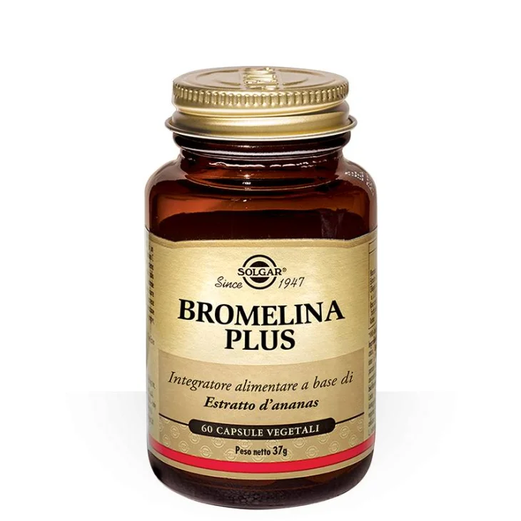 Solgar Bromelina Plus Integratore per la Digestione 60 Capsule
