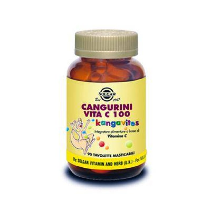 Solgar Cangurini Vita C 100 Masticabili Integratore Vitaminico per Bambini 90 tavolette