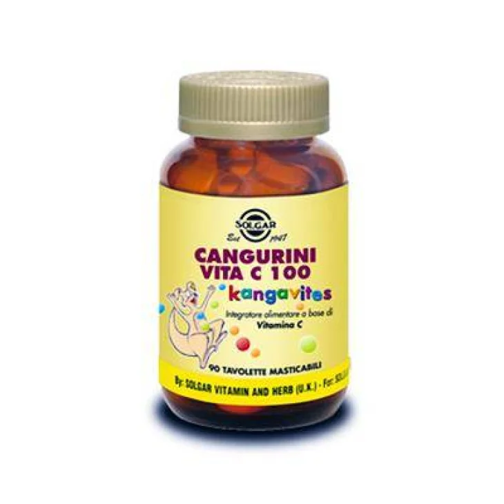 Solgar Cangurini Vita C 100 Masticabili Integratore Vitaminico per Bambini 90 tavolette