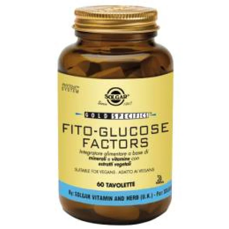 Solgar Fitoglucose Factors Integratore Antiossidante 60 tavolette