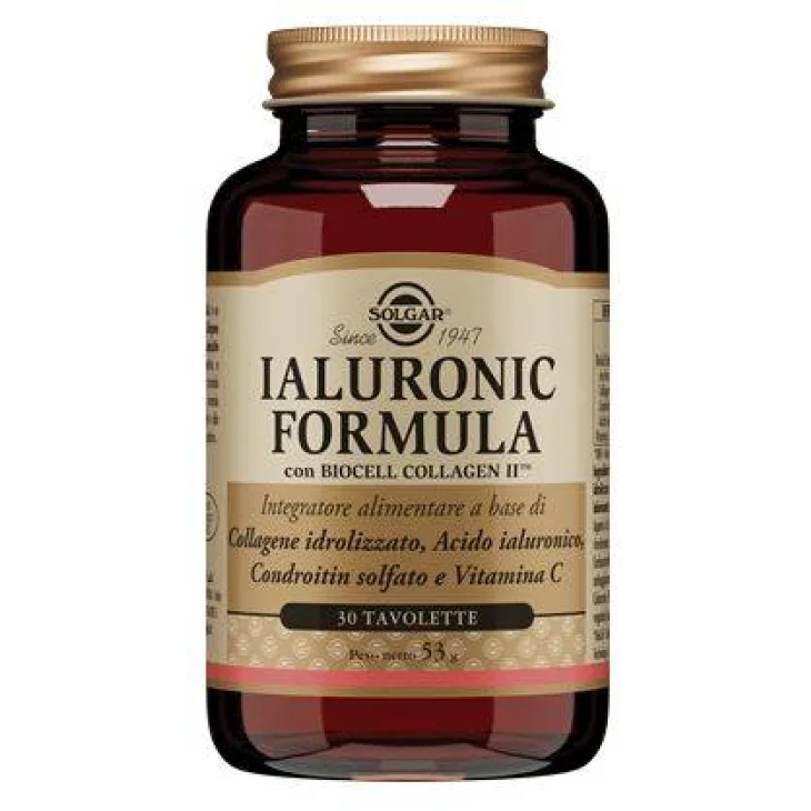 Solgar Ialuronic Formula Integratore per la Pelle 30 tavolette