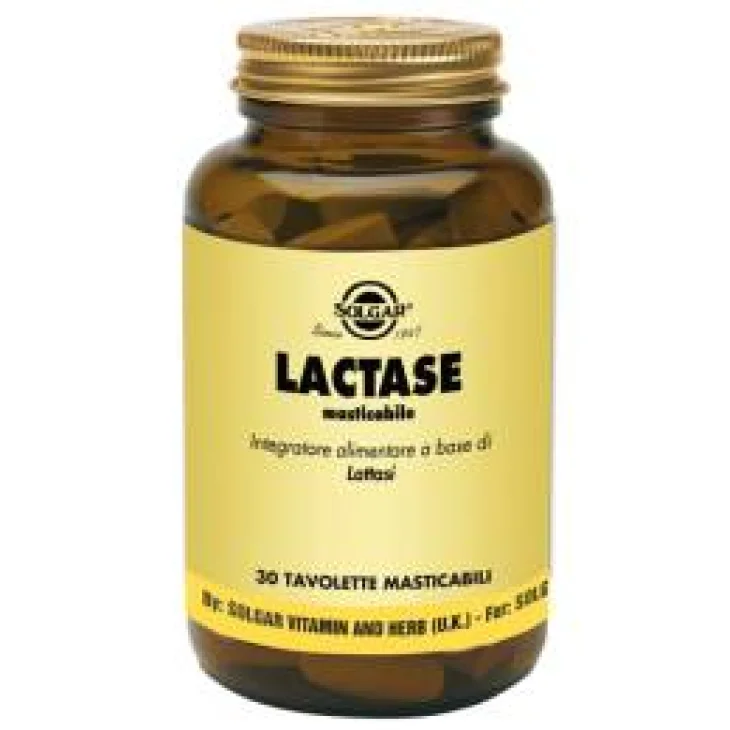 Solgar Lactase Integratore per Digerire Latte e Latticini 30 tavolette