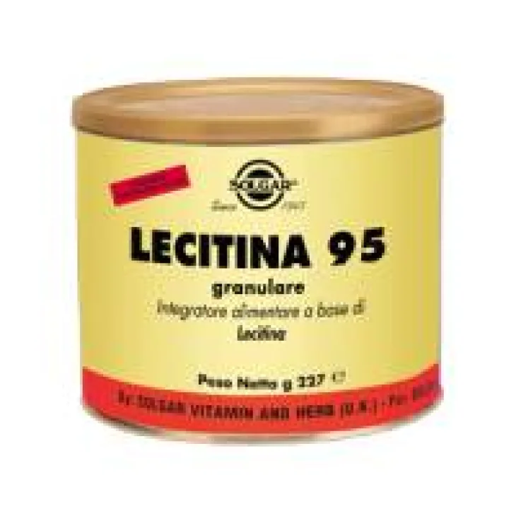 Solgar Lecitina 95 Granulare Integratore per il Sistema Circolatorio 227 gr