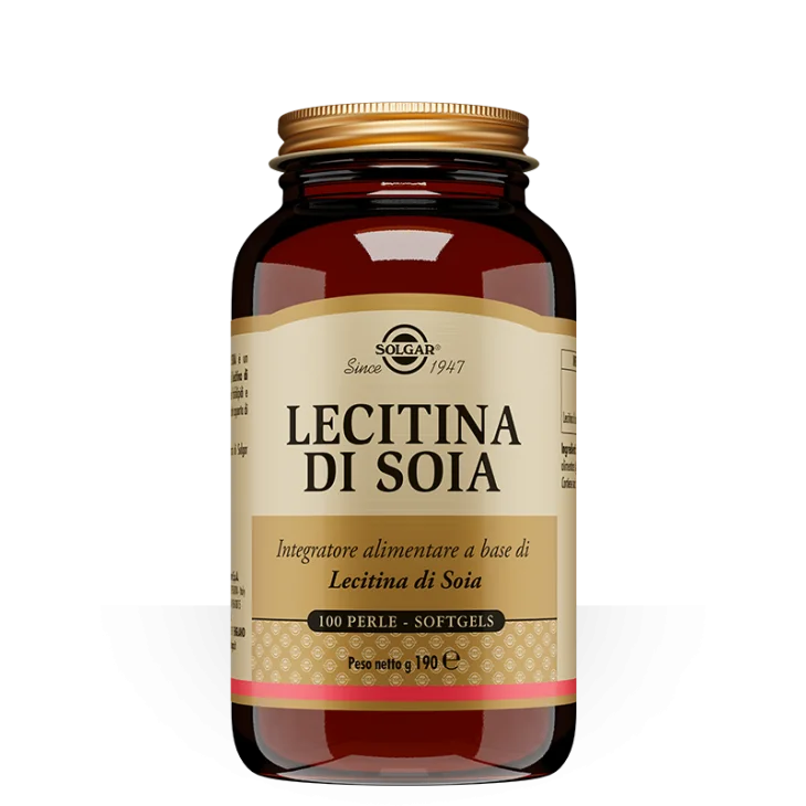 Solgar Lecitina di Soia Integratore per il Sistema Circolatorio 100 perle