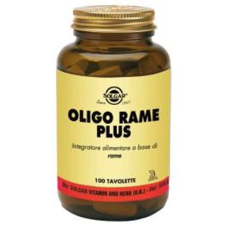 Solgar Oligo Rame Plus Integratore di Rame 100 tavolette