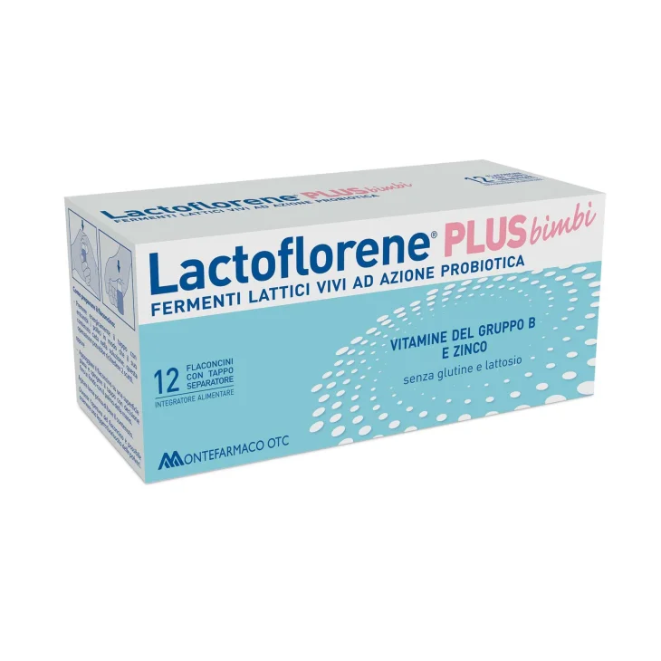 Lactoflorene Plus Integratore Fermenti Lattici per Bimbi 12 flaconi