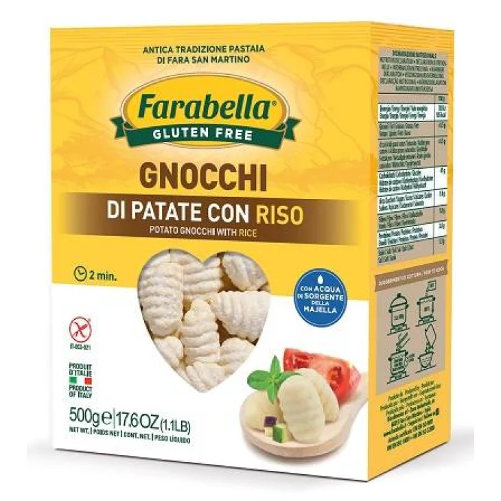 Farabella Perle di Patate Gnocchi di Patate con Riso Dietetici Senza Glutine 500 g