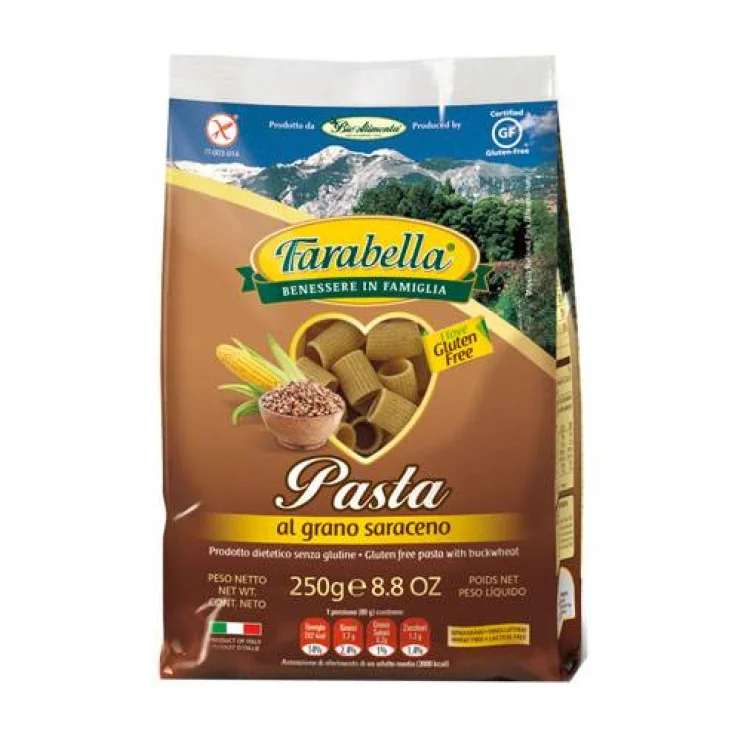 Farabella Mezzi Rigatoni al Grano Saraceno Pasta dietetica senza glutine 250 g