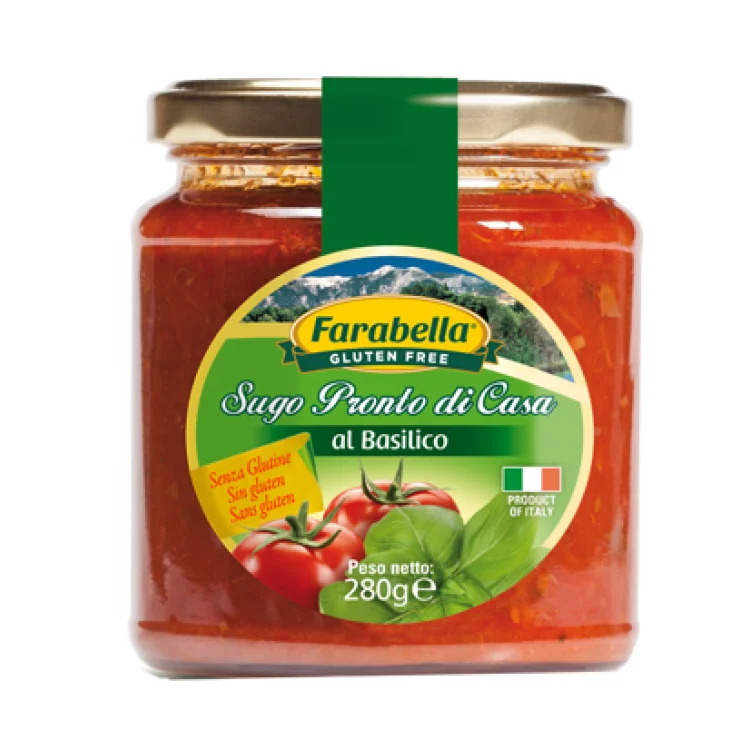 Farabella Sugo Pronto al Basilico Senza Glutine