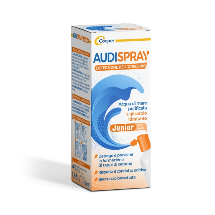Audispray Junior Spray per l'Igiene dell'Orecchio dei Bambini