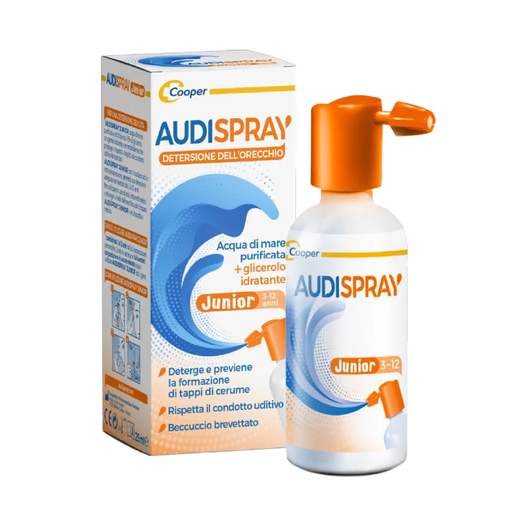 Audispray Junior Spray per l'Igiene dell'Orecchio dei Bambini
