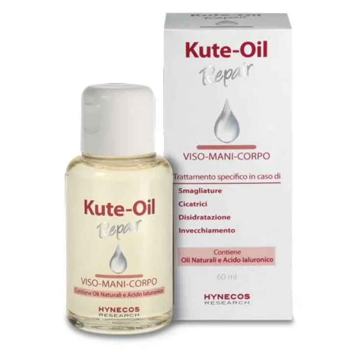Hynecos Kute Oil Repair Trattamento Intensivo di Smagliature, Cicatrici, Disidratazione, Invecchiamento Cutaneo