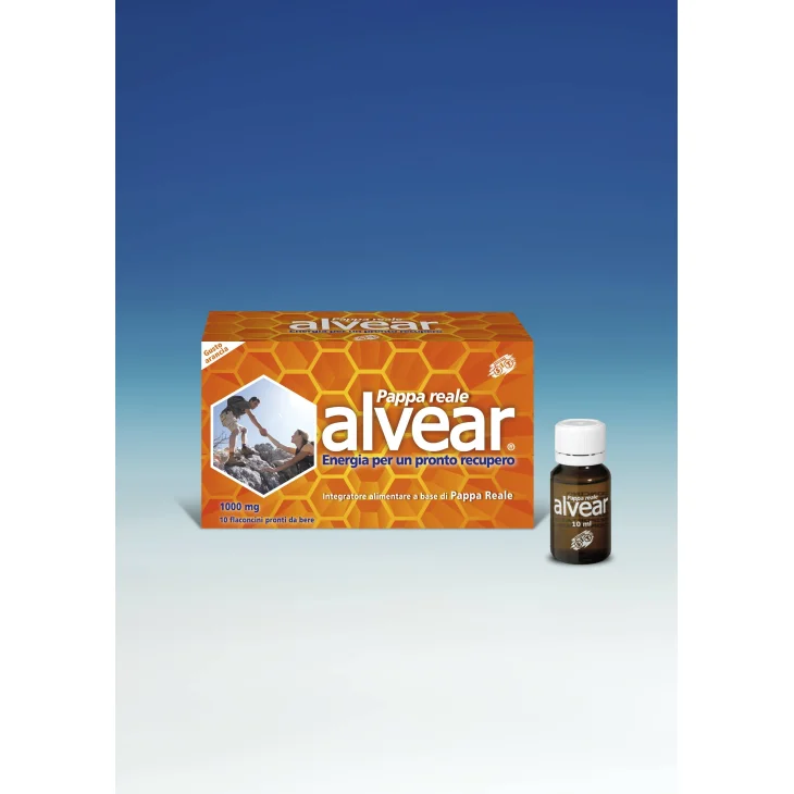Alvear 1000 mg Integratore Tonico-Energetico a Base di Pappa Reale 10 fiale