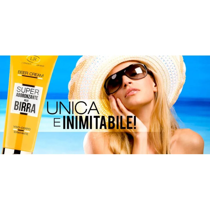 Beer Cream Crema super abbronzante alla Birra per viso e corpo 100 ml