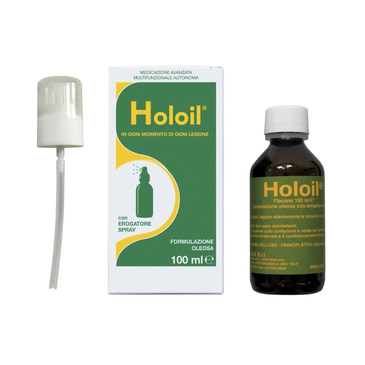 Holoil Formulazione Oleosa Spray Medicazione Avanzata Multifunzionale Autonoma per Ferite e Lesioni Cutanee di Tutti i Tipi