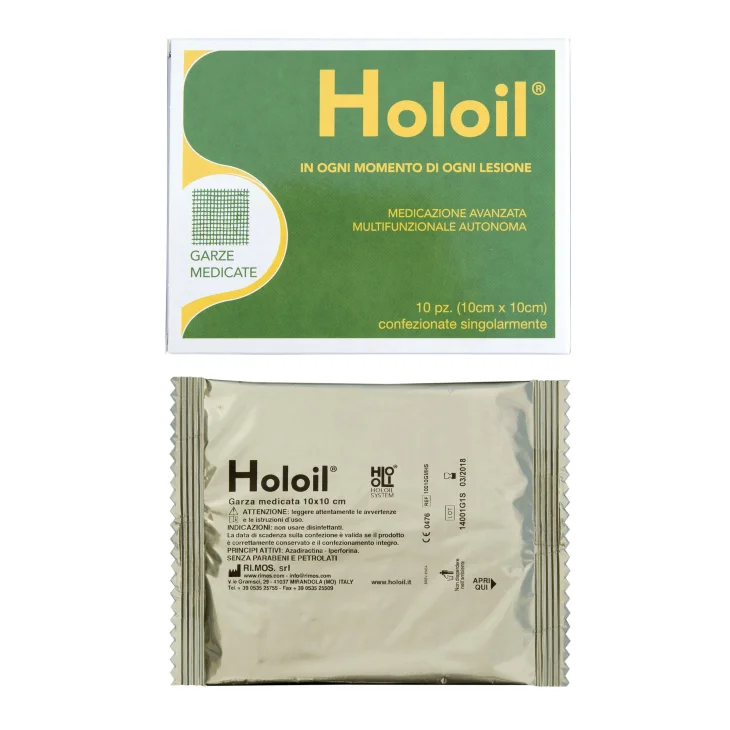 Holoil Garze Medicate Medicazione Avanzata Multifunzionale Autonoma per Ferite e Lesioni Cutanee di Tutti i Tipi
