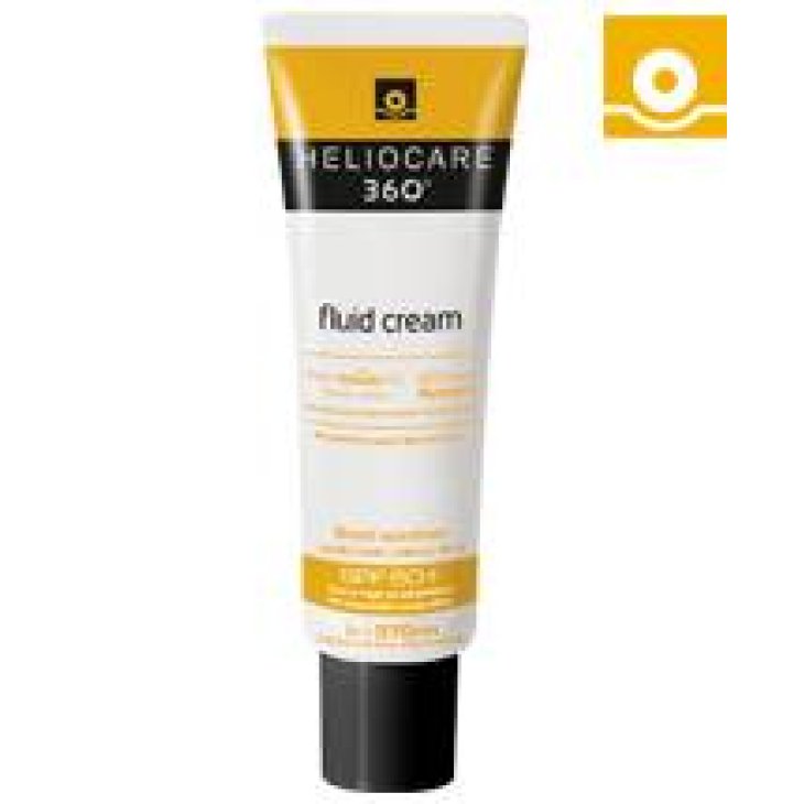Heliocare 360 Fluid Cream Protezione solare per pelle secca 50 ml