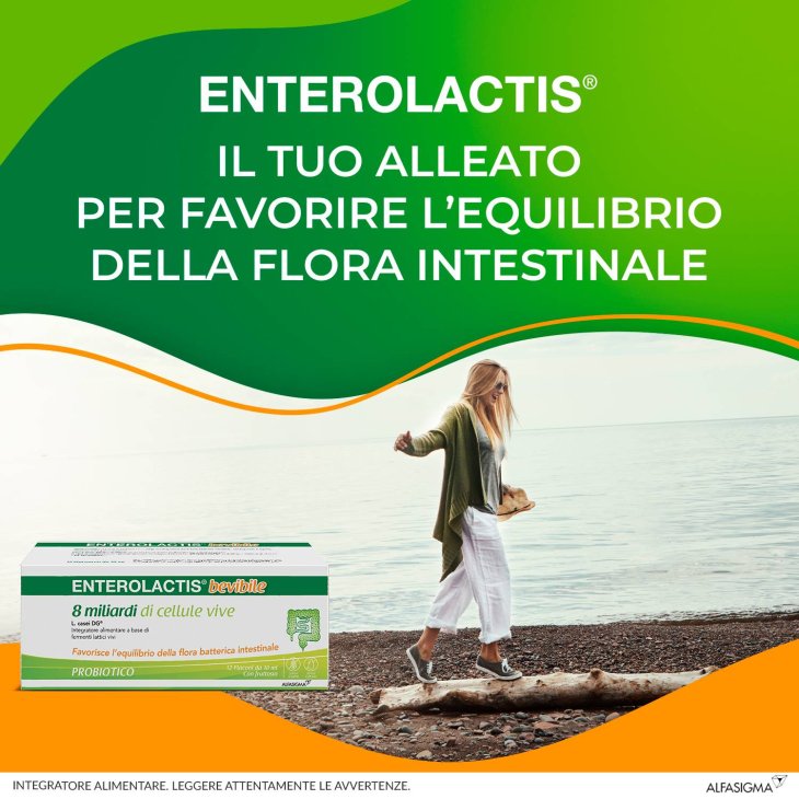 Enterolactis Bevibile Integratore Fermenti Lattici 12 flaconcini