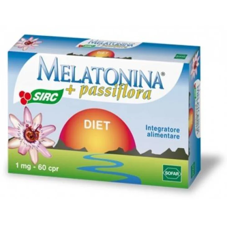 Melatonina Diet Integratore Alimentare con Melatonina e Passiflora 30 Compresse