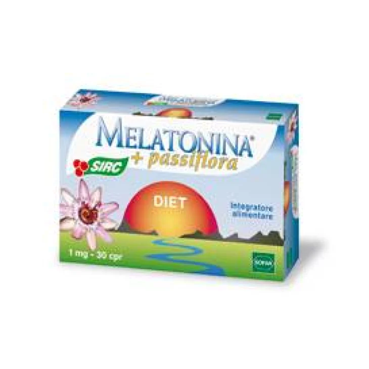 Melatonina Diet Integratore Alimentare con Melatonina e Passiflora 30 Compresse