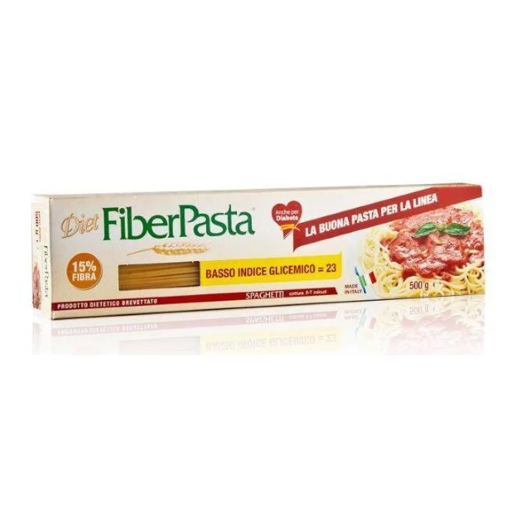 FiberPasta Spaghetti Pasta ricca di fibre a basso indice glicemico 500 g