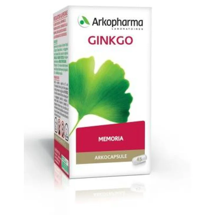 Arkopharma Arkocapsule Ginkgo Integratore per la Memoria 45 capsule
