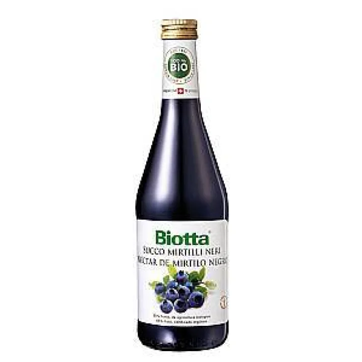Biotta Succo biologico di mirtilli neri senza zuccheri aggiunti 500 ml