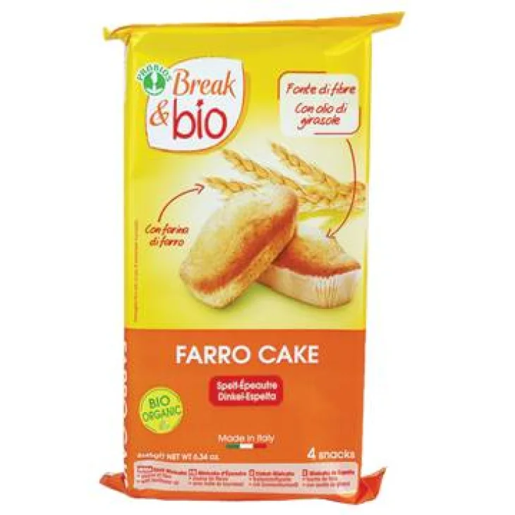 Break&Bio Farro Cake naturale biologico 4 x 45 g