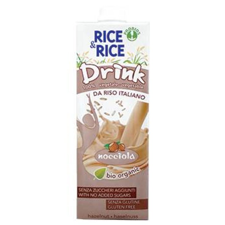 Rice&Rice Bevanda di Riso alla Nocciola biologica senza glutine e lattosio 1000 ml