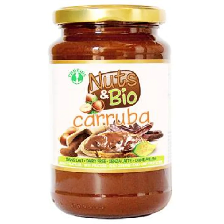 Probios Nuts & Bio Carruba Crema Spalmabile Biologica Senza Glutine Senza Lattosio Senza Zuccheri Aggiunti