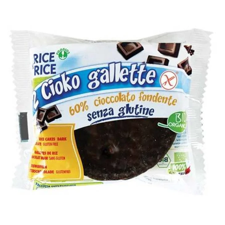 Rice&Rice Cioko Gallette al Cioccolato Fondente Biologiche Senza Glutine