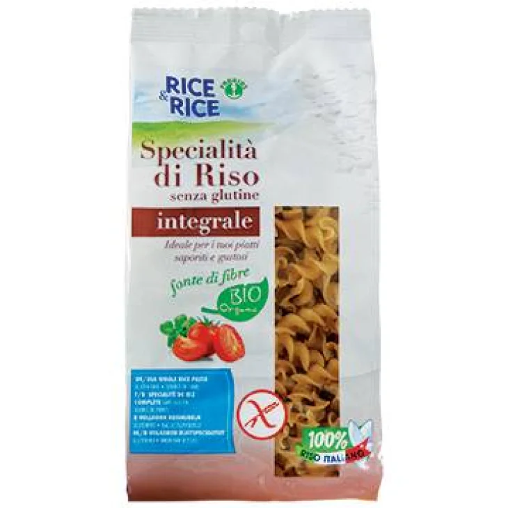 Rice&Rice Fusilli Pasta di Riso Biologica Integrale Prodotto senza glutine 250 g
