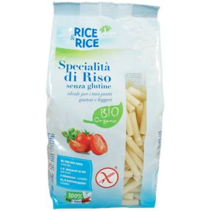 Rice&Rice Maccheroncini Pasta di Riso Biologica Integrale Prodotto senza glutine 250 g